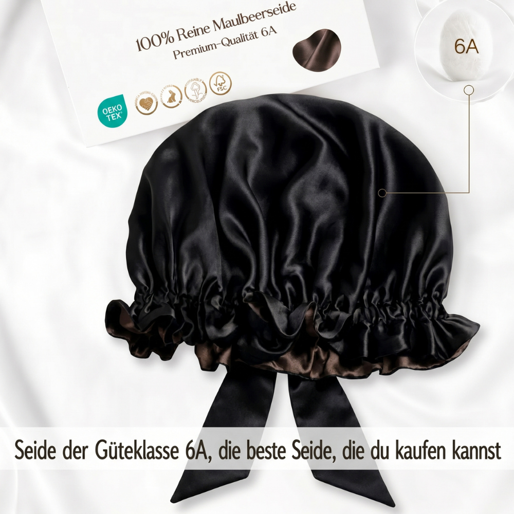 Seiden Schlafhaube schmaler Bund