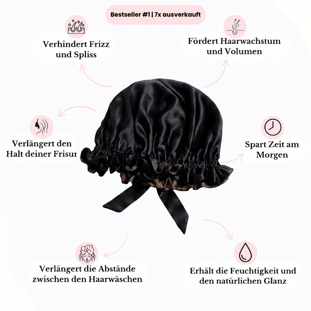 Seiden Schlafhaube schmaler Bund