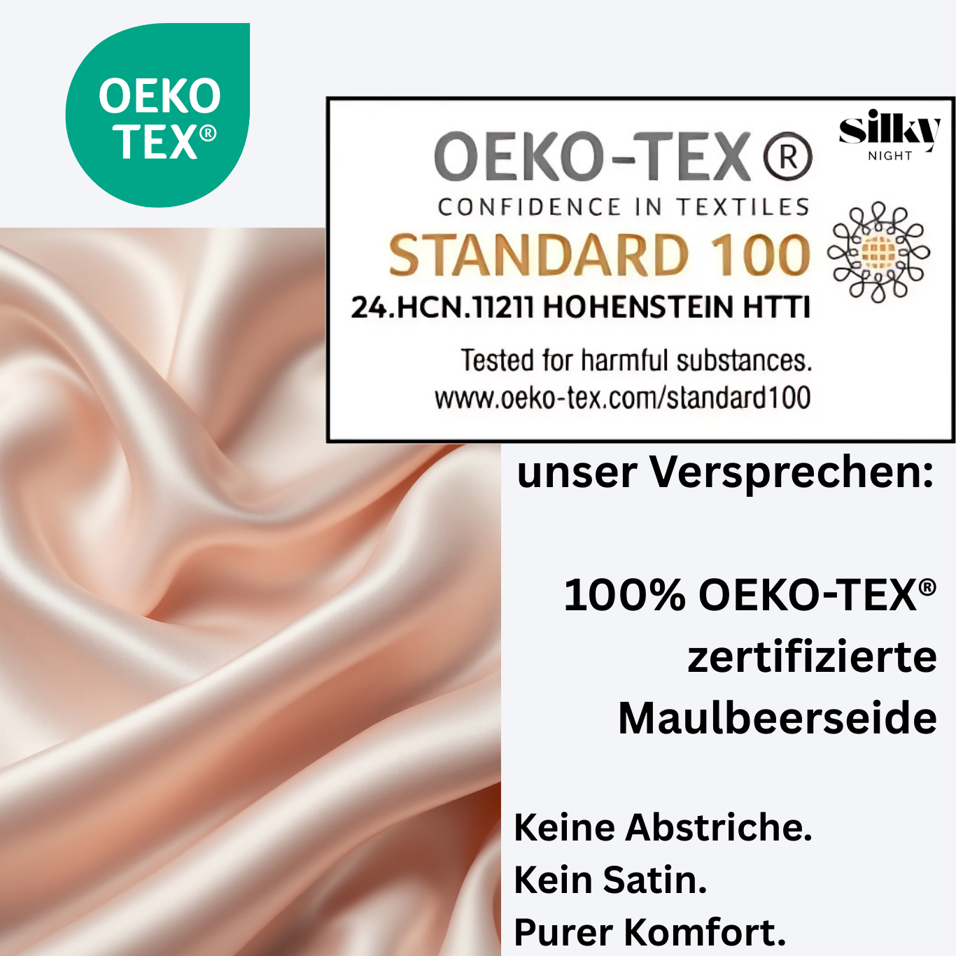Längerfrisch Seidenbezug